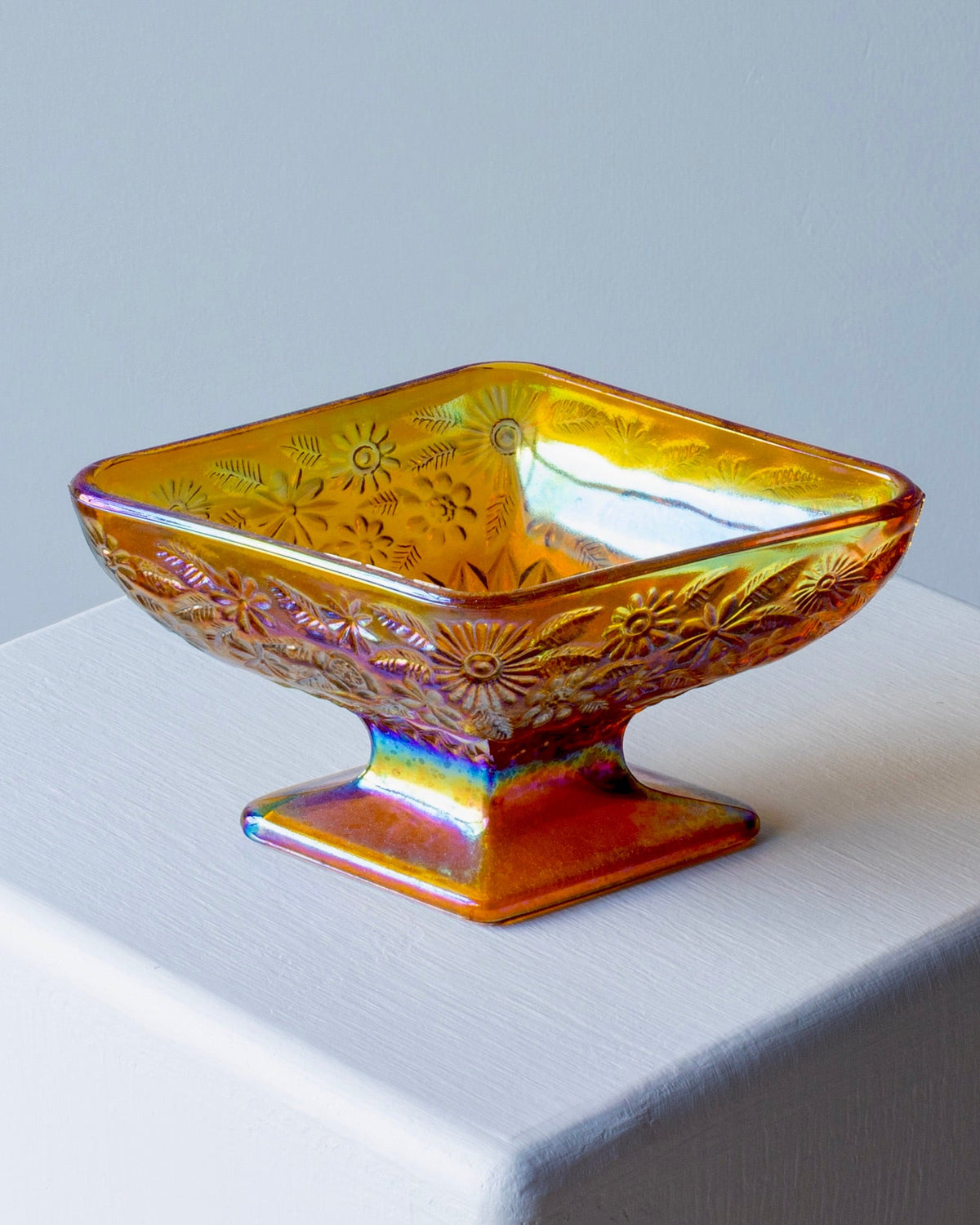 Carnival Glass Candy Dish