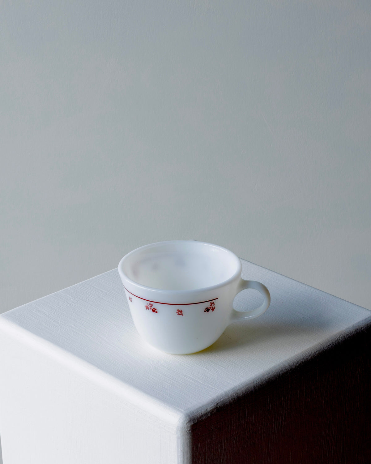 Burgundy Rose Pattern Fireking Cups - Pair