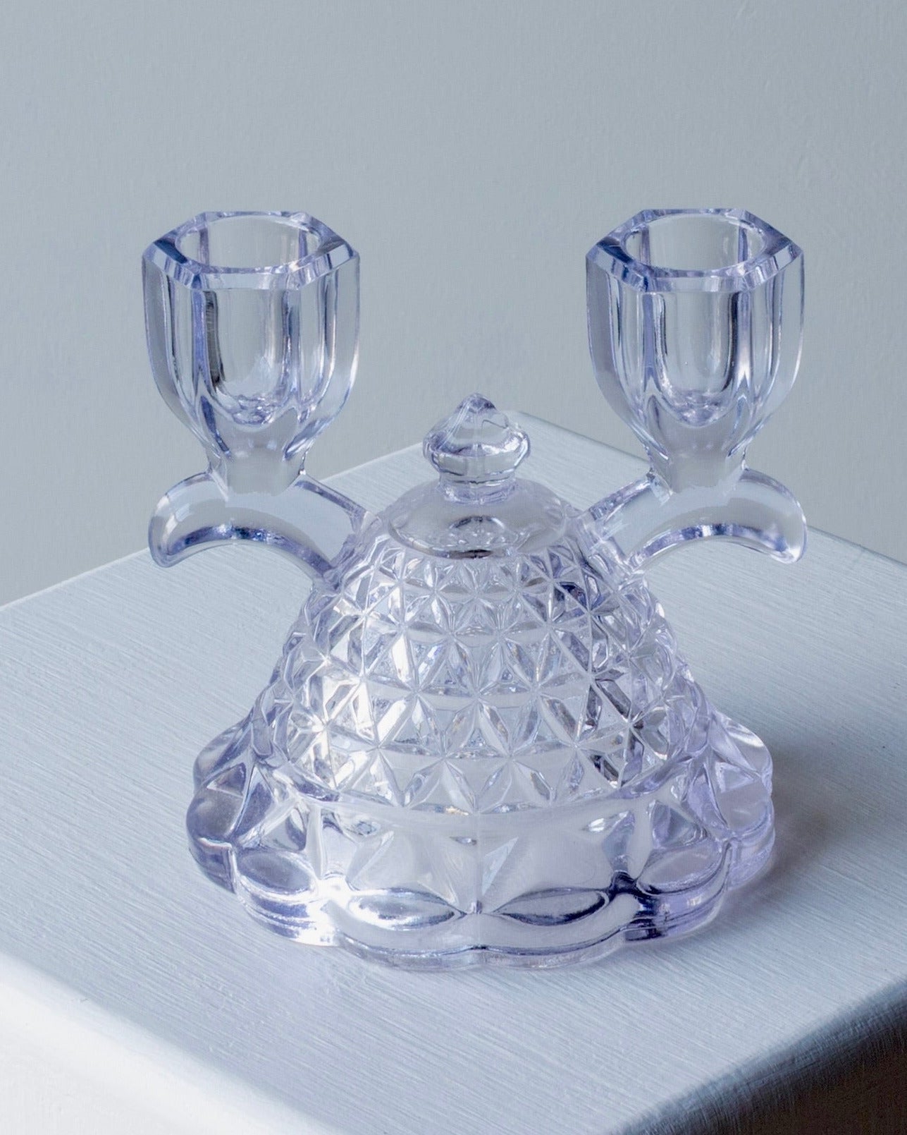Cut Glass Candlestick