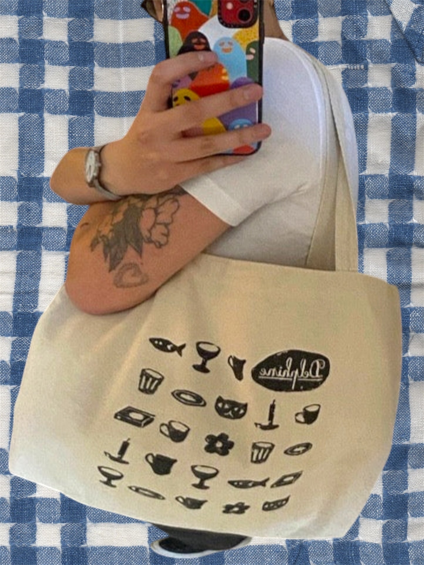 Delphine Canvas Tote
